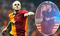 Galatasaray - Beşiktaş maçına damga vuran Icardi, Avrupa basınında Wanda Nara dans ederken...