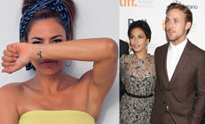 Eva Mendes dövmesini gururla sergiliyor… Hollywood’un gözde çifti sonunda evlendi mi