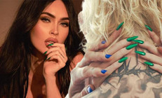 ‘Beni ya öldür ya hamile bırak’ demişti… Megan Fox, nişanlısına oje sürüp reklamda oynattı