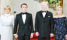 Beyaz Saray’da davet... Biden’a gazoz Macron’a ıstakoz