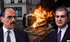 İbrahim Kalın ve Ömer Çelikten Fransaya tepki