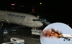 Trabzon Havalimanında yolcuları şok eden olay Uçaktakilere havada yanan uçak fotoğrafı gönderdi