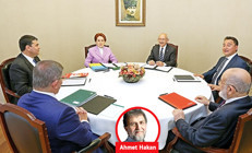 Biz Heybeli’de bir gün haber toplantısı yaptık