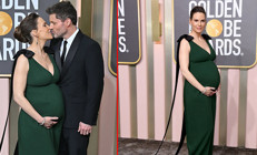 48 yaşında ikiz bebeklere hamile olduğunu açıklamıştı: Dizisini çekerken karnını böyle saklamış