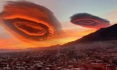 Bursadaki gizemli bulutu gören telefona sarıldı