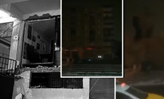 Diyarbakırda deprem anı kamerada