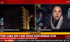 Canlı yayında sarsıntı... Çok katlı binanın yanındaki kurtarma çalışmasında büyük panik yaşandı