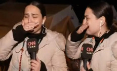 CNN Türk muhabiri deprem anını gözyaşları içerisinde anlattı