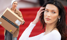 Bella Hadid, depremzedeler için yardım taşıdı