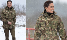 Kate Middleton şık elbiselerini çıkarıp askeri kamuflaj giydi: Albay da olurum kraliçe de