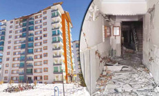 Malatya’daki sıfır binaların dışları sağlam içleri göçmüş