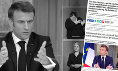 Çok geç Macron, gördük... Fransız lider canlı yayında fena yakalandı