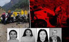 Otomobilin üzerine kaya düştü: 4 öğretmen feci şekilde can verdi