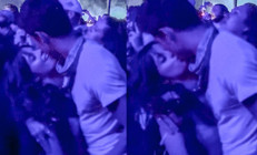 Küllenen aşk alev aldı: Eski sevgililer dudak dudağa