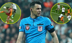 Beşiktaş - Galatasaray maçına damga vuran pozisyon Penaltı var mı Kartlar doğru mu