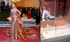 Yıllardır Met Gala’nın en güzel yüzüydü… Bu yıl evde kaldı, yeni doğan bebeğine süt sağdı