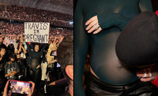 Her şey şov uğruna… Hamilelik haberini konserde pankart kaldırarak vermişti: Kocası karnını hiç görmemiş mi