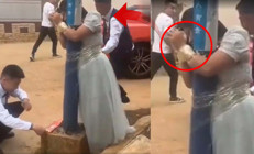 Nedimeleri lamba direklerine bağladılar Sosyal medyayı ayağa kaldıran görüntü...