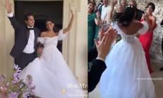 Sosyetik güzel, tavuk kralının veliahtıyla evlendi: Salona bile dans ederek girdiler