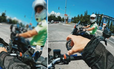 Trafik polisinin sözleri sosyal medyada gündem oldu... Motosikletli genç: O anda gözyaşlarımı tutamadım ve duygusallaştım