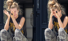 O da lanetli dizide oynamıştı: Evinin merdivenlerine yığıldı kaldı