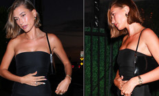 Gece gezmesinde karnını tutunca söylenti yayıldı: Kesin hamile ama bunu saklıyor