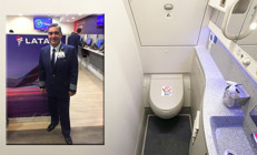 Pilot lavaboda hayatını kaybetti, havada korku dolu anlar
