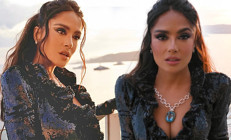 Filtresiz fotoğraflarla yakalanmıştı: Yine bikinili poz verdi, bu sefer önlemini baştan aldı