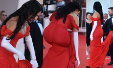 Bir elbise başına ne işler açtı... Madem taşıyamıyorsun bunu neden giydin