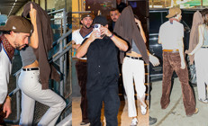 Dolu dizgin aşklarını hala herkesten saklamaya çalışıyorlar: Fotoğrafçıları görünce ceketini kafasına geçiriverdi