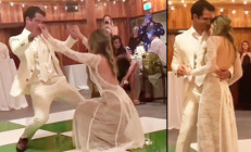 Ünlü oyuncu nişandan sonra aşkım derinleşti demişti... Eski sevgilisinin gözleri önünde evlendi