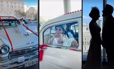 Büyük aşkta mutlu son... Baküde evlendiler