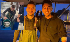 Fenerbahçede Dusan Tadic, İsmail Kartalın oğluyla balık tuttu