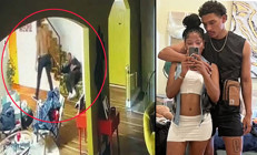 Ünlü yıldız dehşeti yaşadı: Evinin salonu da yatak odası da zindana döndü... Gördüğü şiddeti güvenlik kamerası kaydetti