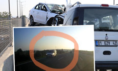 Ters yönden 8 kilometre ilerledi 3 kişi hayatını kaybetti Dehşet saçan aracın görüntüsü ortaya çıktı