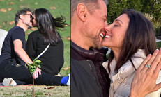 Ünlü aktör nişanlandığını duyurdu… Boşandığı karısı ise iki kızlarıyla geçim derdinde…