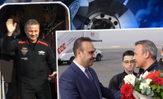 Türkiyenin ilk astronotu Gezeravcı yurda döndü