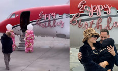 En güzel yaşa en özel kutlama… Sosyetik güzel doğum günü kaçamağına süslü jetiyle gitti