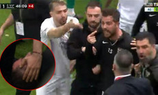 Bodrumspor - Eyüpspor maçında olaylar çıktı Arda Turana yabancı cisim atıldı, Uğur Demirok ambulansla hastaneye kaldırıldı