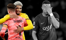 Şampiyonlar Liginde tarihi hafta PSG-Barcelona ve Atletico Madrid-Dortmund maçları sonrası gelen rekor, Kylian Mbappe...