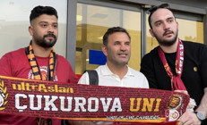 Galatasaraya Adanada coşkulu karşılama