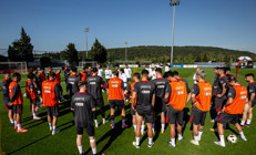 A Milli Takım, İtalya maçı hazırlıklarına devam etti