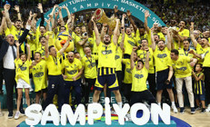 Fenerbahçe Beko 11. kez şampiyon Anadolu Efesin geri dönüşü yeterli olmadı