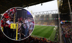 Türkiye - Gürcistan maçında yoğun yağmur ve taraftarlar arasında gerginlik