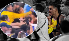 Copa America yarı finalinde son düdüğün ardından ortalık karıştı Dünyaca ünlü yıldız Darwin Nunez tribüne çıktı, yumruklar havada uçuştu...