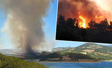 Hatay, İzmir, Çanakkale ve Manisada orman yangını Belen ve Somadaki yangınlar kontrol altında