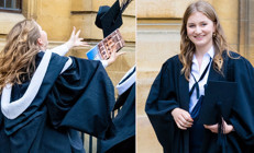 Aileden zengin ama kendi altın bileziğini de koluna taktı: Kızımız mezun oldu