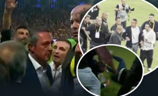 Göztepe-Fenerbahçe maçında Ali Koça yabancı madde isabet etti