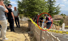 Mezarlıkta korkunç olay Ziyarete gelen kişi fark etti...