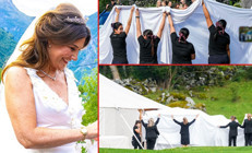 Böyle düğün görülmedi: 52 yaşındaki gelini köşe bucak sakladılar